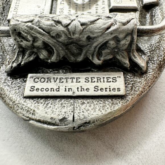 Vintage 1956 Corvette Collectors Belt Buckle ✨ - Picture 8 of 10